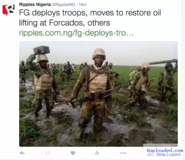 FG deploys troops, moves to restore oil lifting at Forcados, others